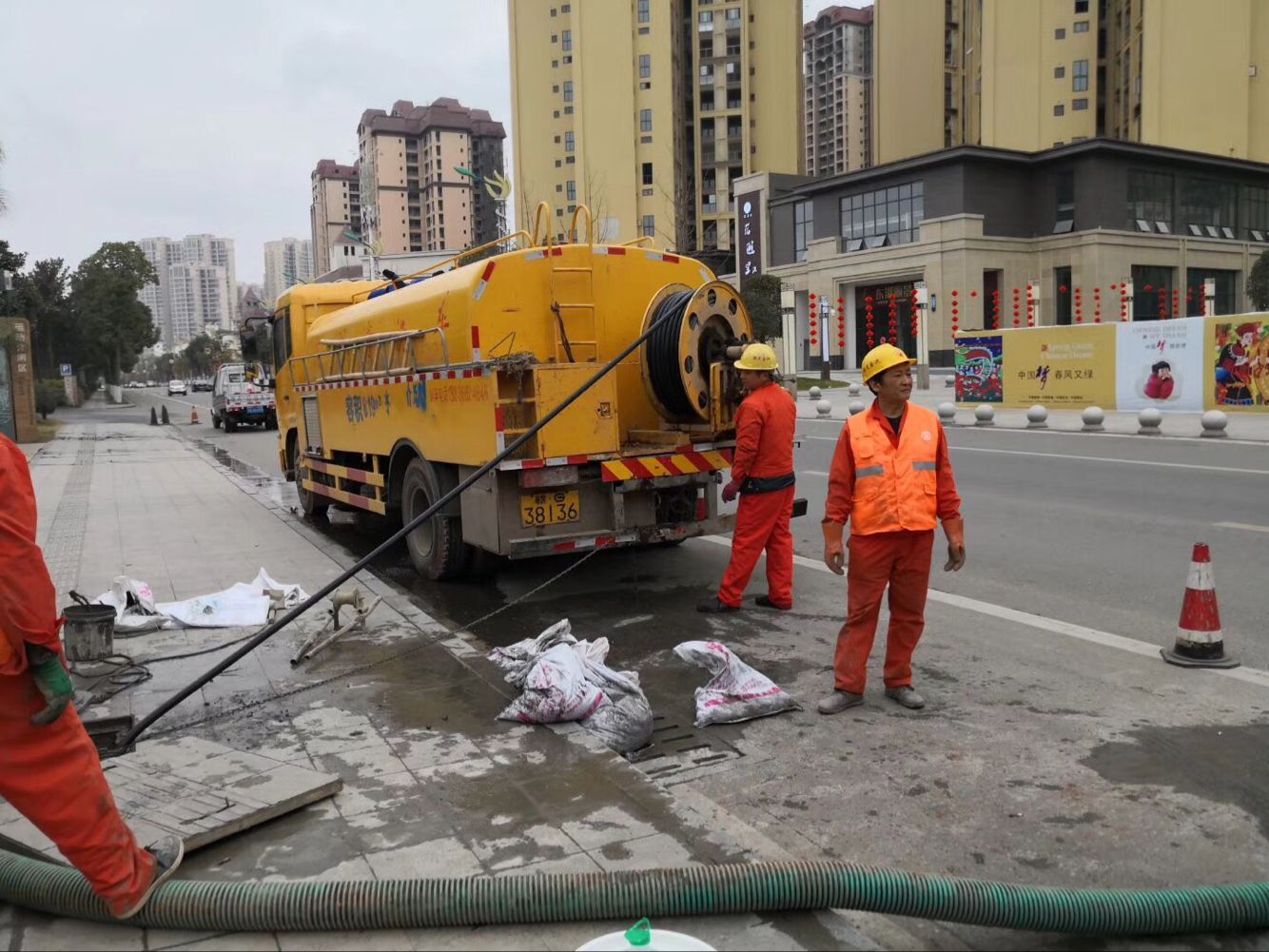 增城排污管道清淤-管道清洗